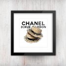 Art Print Poster 16x16 - Chanel Vintage straw hats