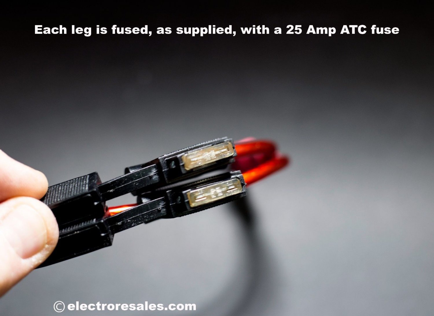 InLine Fuse Holder Waterproof 10 AWG Pair With Anderson Powerpole