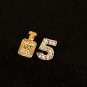 Stud Earrings Golden Rhinestone Earrings Women Girls Jewelry cc style luxury earring