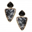 Gold plated Black  Western Earrings stud ethnic fashion earring set for women