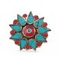 Boho Ring multicolor floral design wedding trendy party wear ring for women