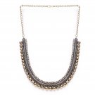 Ethnic Handmade Golden & Silver Oxidized Tone Festive Choker Necklace for Women