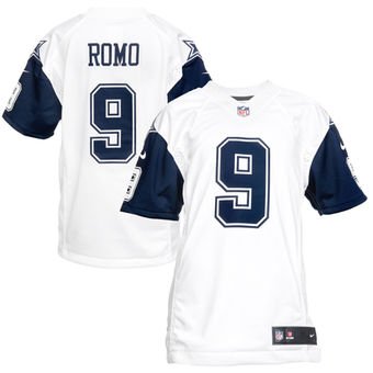 Tony Romo Cowboys Men's Color Rush Game Stitched Jersey - White