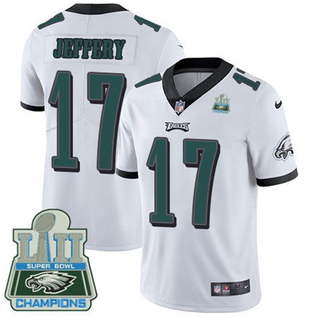 Eagles #17 Alshon Jeffery White Champions Men's Stitched Limited Jersey
