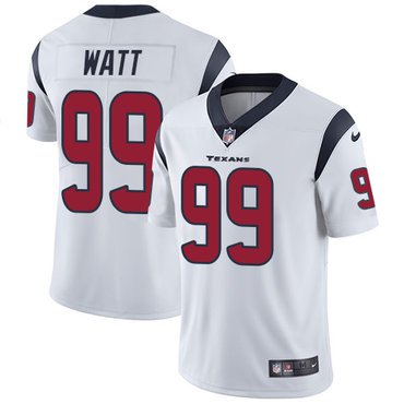 Texans #99 J.J. Watt White Men's Stitched Limited Jersey
