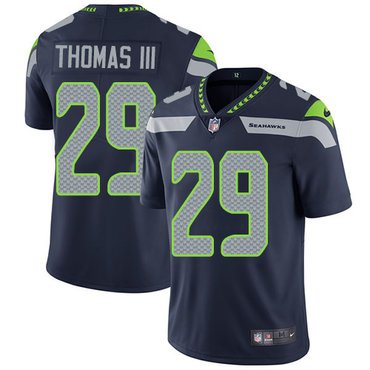 Seahawks #29 Earl Thomas III Steel Blue Men's Stitched Limited Jersey