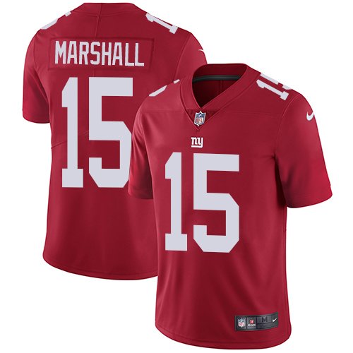 Giants #15 Brandon Marshall Red Men's Stitched Limited Jersey