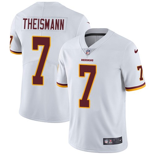 Redskins #7 Joe Theismann White Men's Stitched Limited Jersey