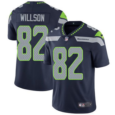 Seahawks #82 Luke Willson Steel Blue Men's Stitched Limited Jersey