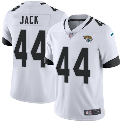 Jaguars #44 Myles Jack White Men's Stitched Limited Jersey