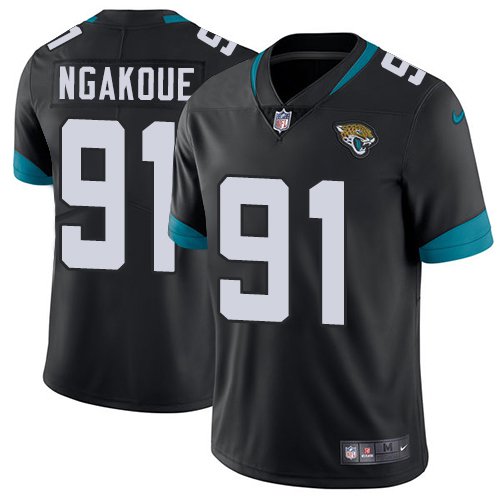 Jaguars #91 Yannick Ngakoue Black Men's Stitched Limited Jersey