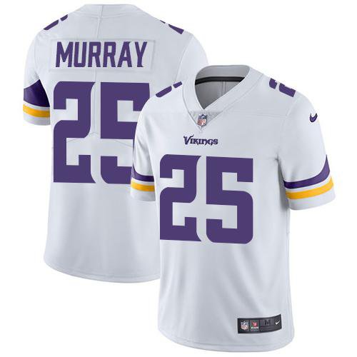 Vikings #25 Latavius Murray White Men's Stitched Limited Jersey