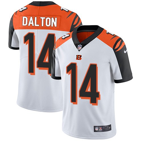 Bengals #14 Andy Dalton White Men's Stitched Limited Jersey