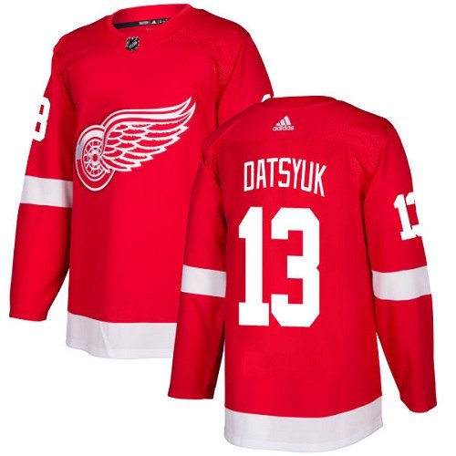 Pavel Datsyuk Men's Detroit Wings Stitched Home Red Jersey