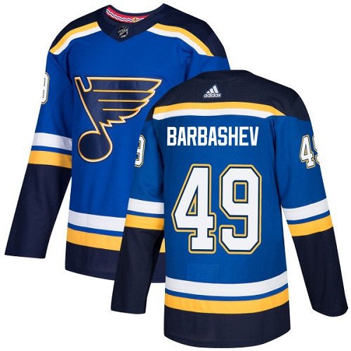 Ivan Barbashev Men's St Louis Blues Stitched Royal Home Blue Jersey