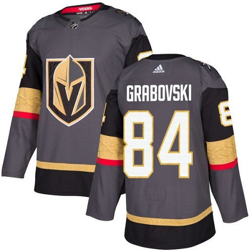 Mikhail Grabovski Men's Vegas Golden Knights Stitched Home Gray Jersey
