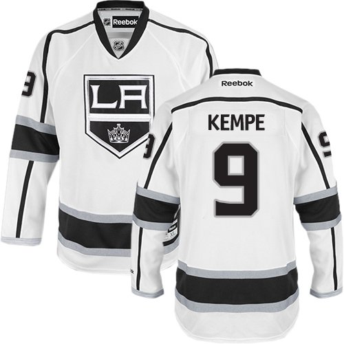 Men's Los Angeles Kings #9 Adrian Kempe White Stitched Jersey