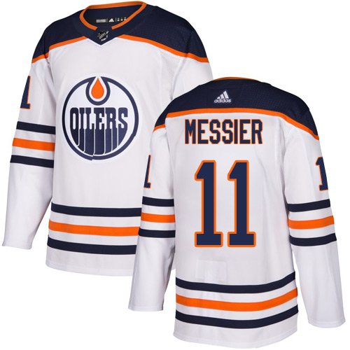 Men's Edmonton Oilers #11 Mark Messier White Stitched Jersey