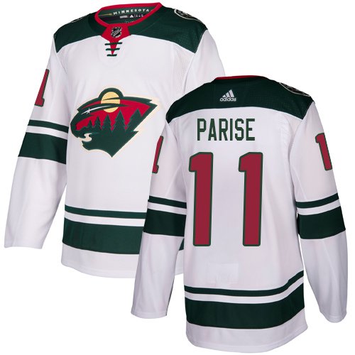 Men's Minnesota Wild #11 Zach Parise White Stitched Jersey