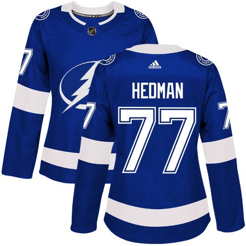 Victor Hedman Women's Tampa Bay Lightning Authentic Royal Home Jersey - Blue