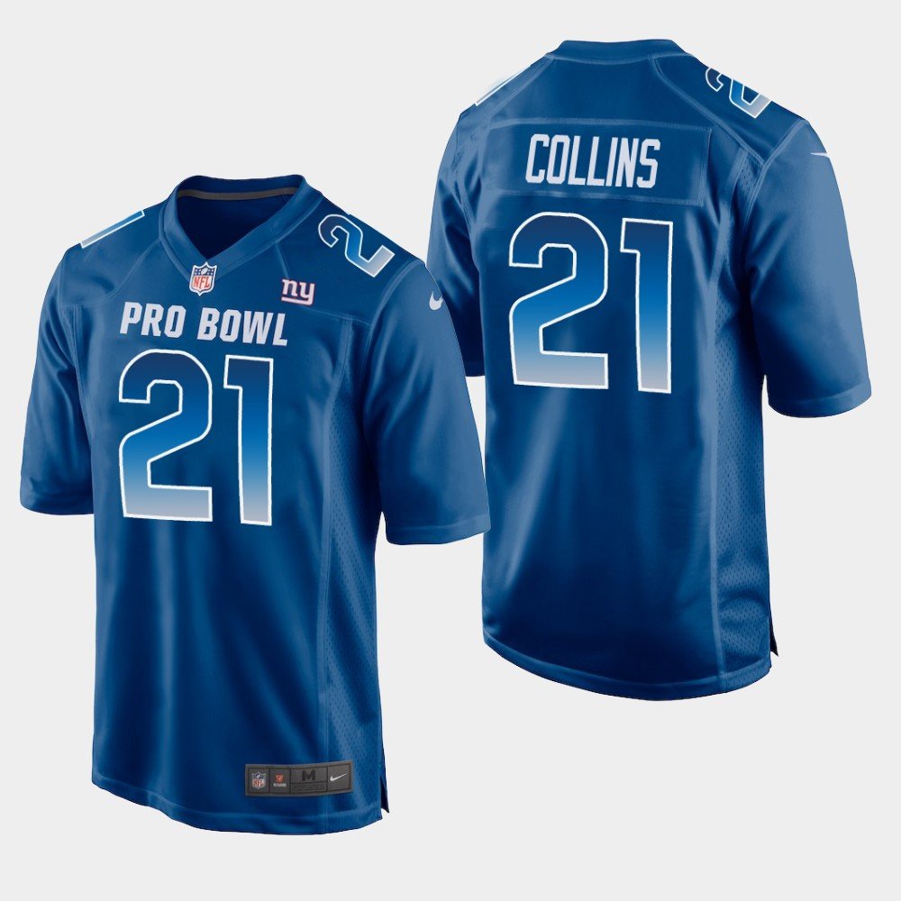 New York Giants #21 Landon Collins Blue NFC 2019 Pro Bowl Game Jersey