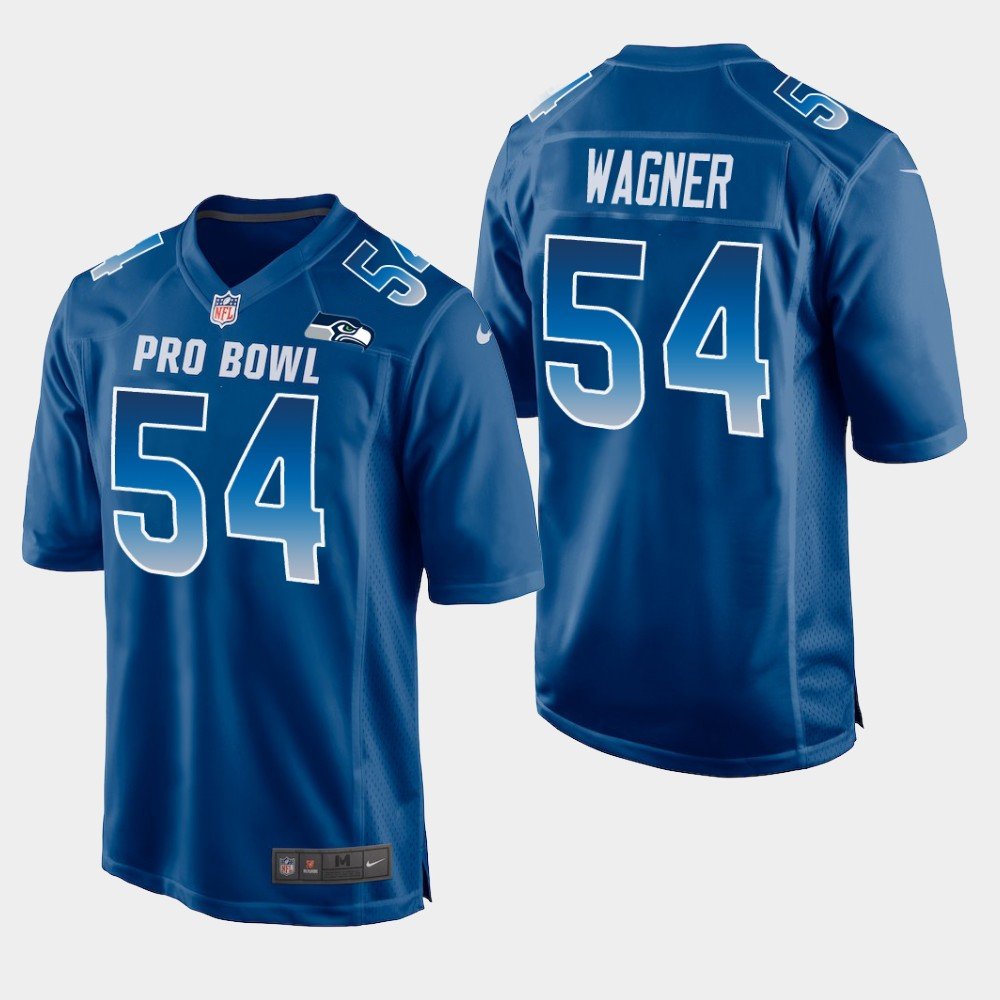 Seattle Seahawks #54 Bobby Wagner Blue NFC 2019 Pro Bowl Game Jersey