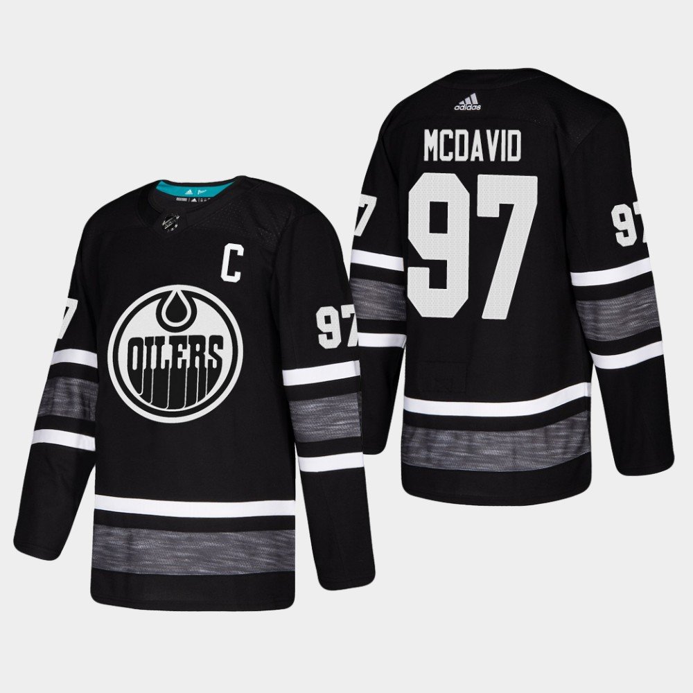 Men'S Oilers Connor Mcdavid 2019 All-Star Game Parley Game Stitched Jersey Black