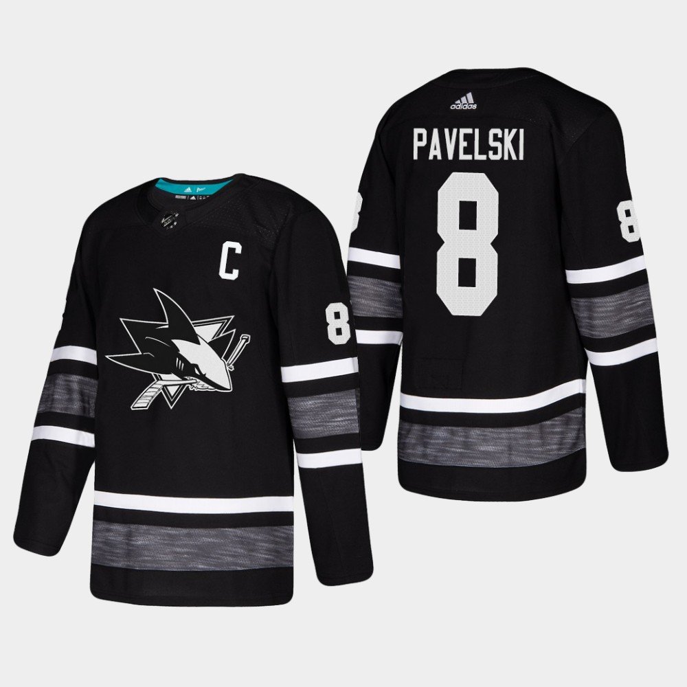 San Jose Sharks #8 Joe Pavelski All-Star Game Parley Game Black Stitched Jersey