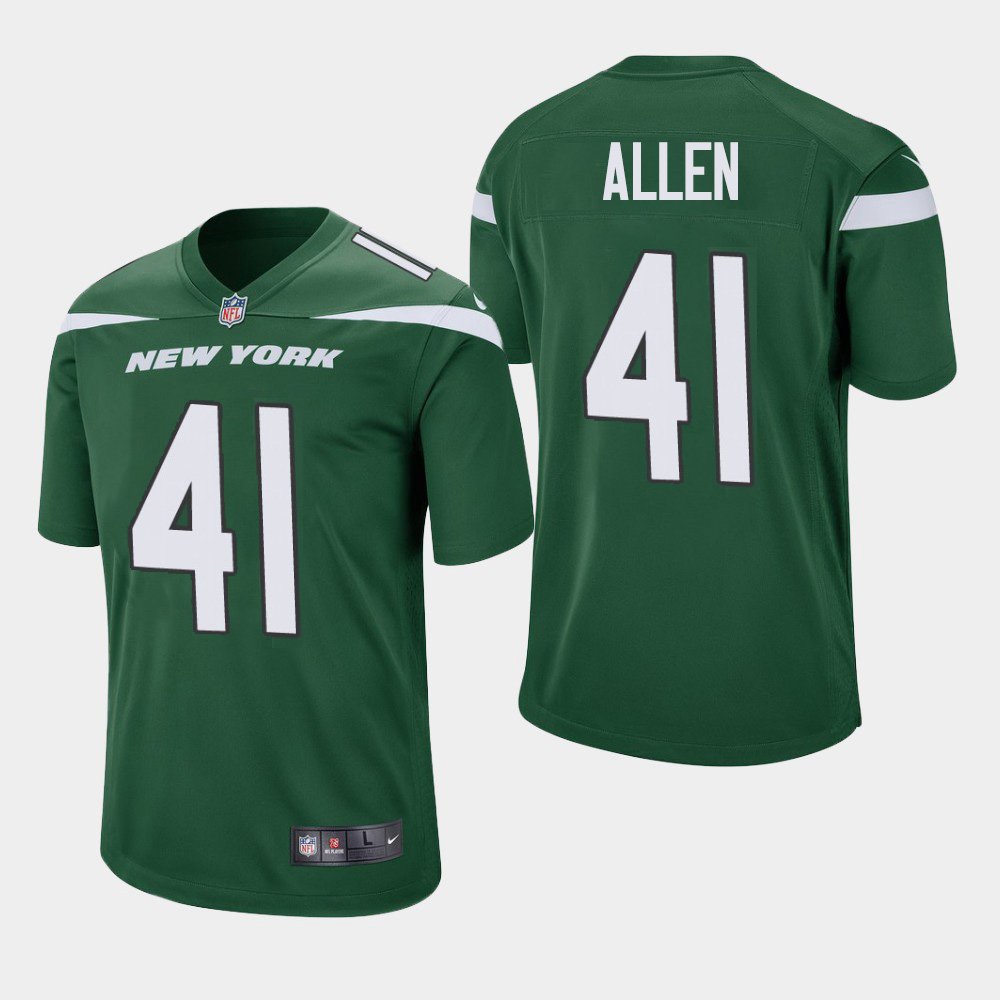 Youth New York Jets JOSH ALLEN Gotham Green Stitched Jersey 2019 Draft