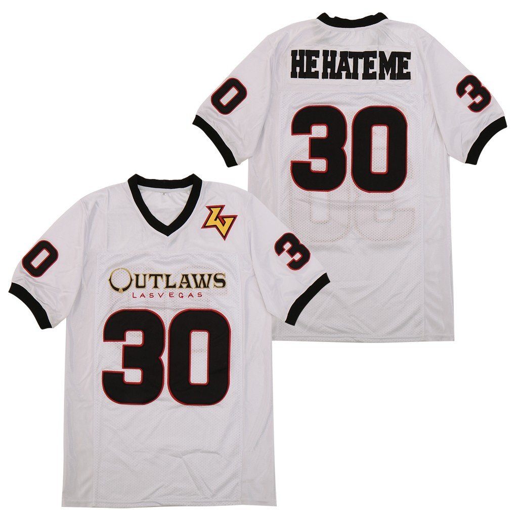 Men's Rod Smart He Hate Me 30 White Movie Stitched Jersey
