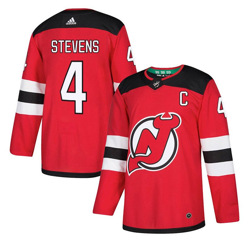 New Stitched Jersey Devils #4 Scott Stevens Red Home Stitched Jersey
