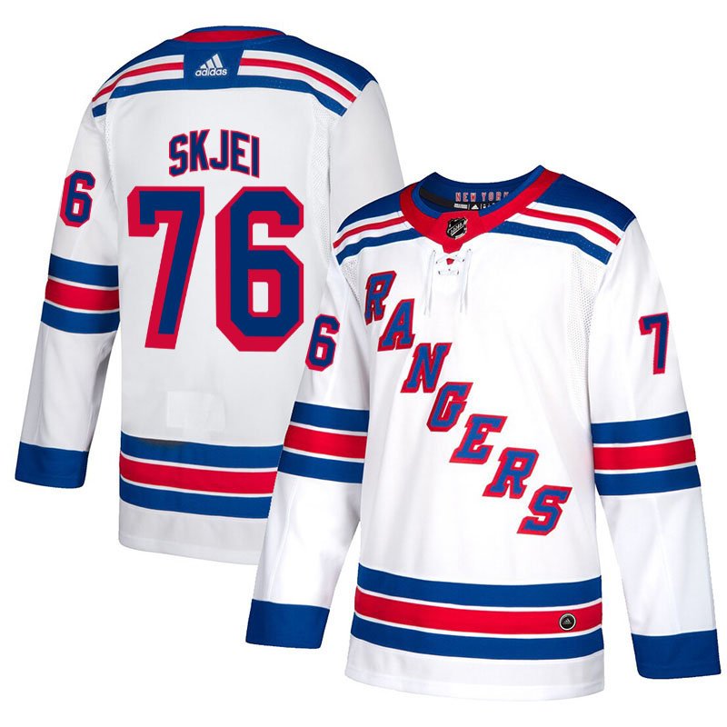 New York Rangers #76 Brady Skjei White Away Stitched Jersey