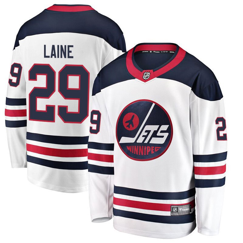 Winnipeg Jets #29 Patrik Laine White Heritage Stitched Jersey