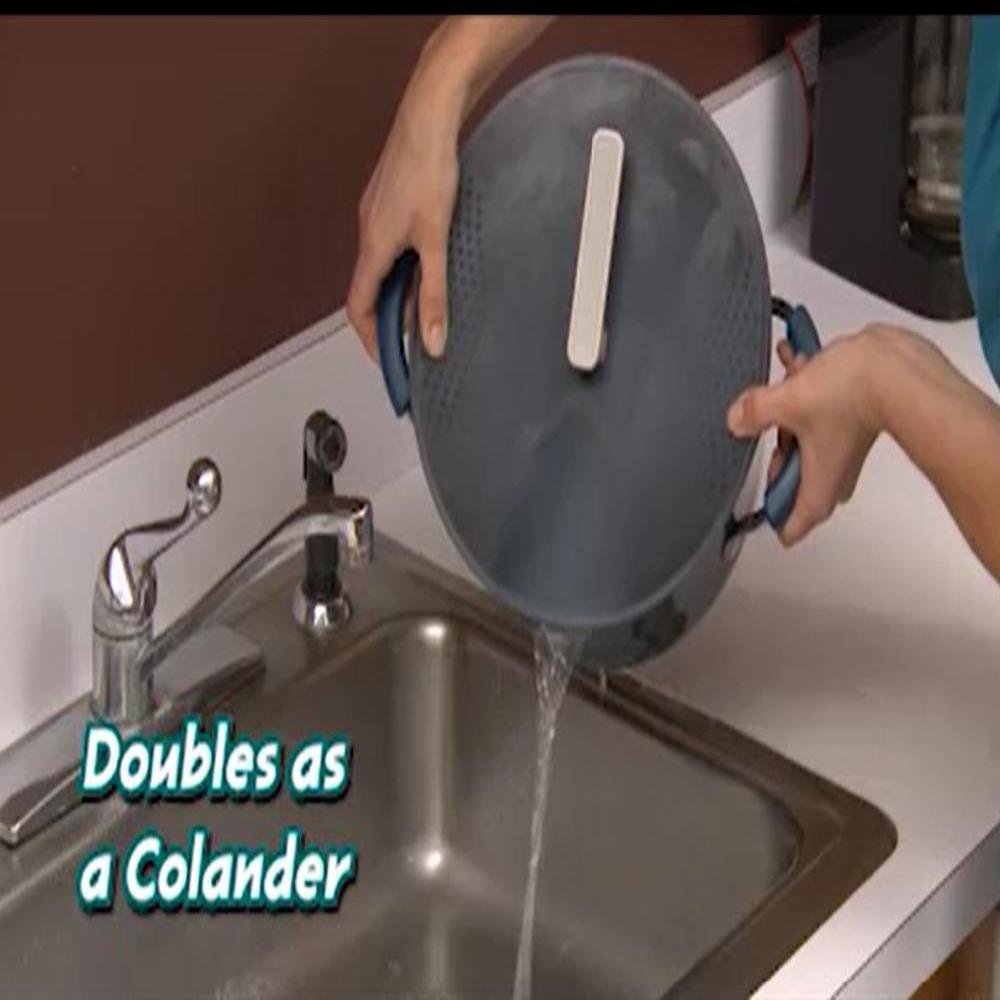 Pasta Pot With Strainer Lid Oval 5 Qt Cookware Spaghetti Vegetable