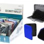 12Pc Display- Aluminum/Plastic Security Wallet,Assorted Colors,RFID Resistant