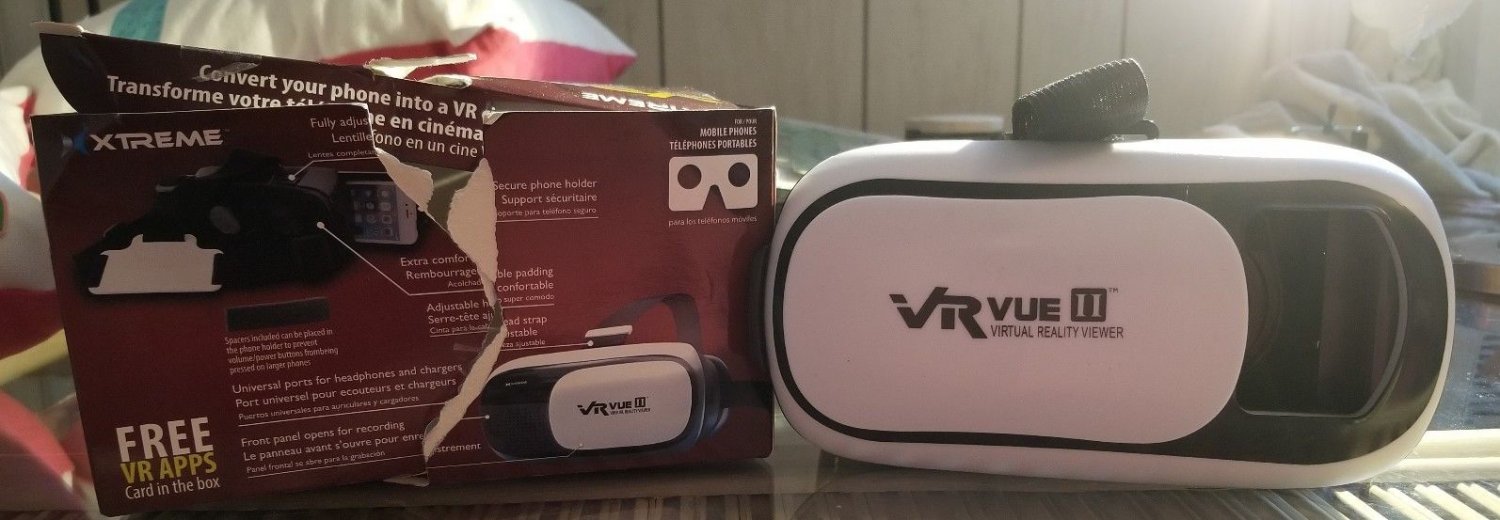 Xtreme Virtual Reality Viewer VR VUE II 3D Movies and Games for Mobile Phones