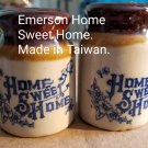 Vintage Home Sweet Home Salt and Pepper Shakers