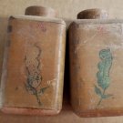 Vintage Wood Salt and Pepper Shakers