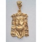 24k gold plated head of jesus crown of thorns pendant USA Made Lifetime Warranty
