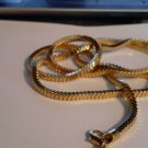 14k Gold plated square snake chain 5 mm wide 36 inch length lifetime warranty