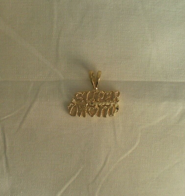 24K Gold Plated Talking Super Mom  Pendant Charm Lifetime warranty