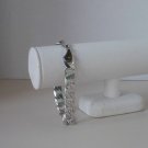 14k White Gold ep 12.5 MM Curb Bracelet 9.5  inch Lifetime Guarantee Warranty