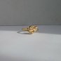14K Gold plated Flat Flower Rose Ring Lifetime Warranty