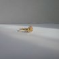 14K Gold plated Flat Flower Rose Ring Lifetime Warranty