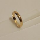 14K Yellow Gold plated 3MM  Wedding band ring USA made lifetime warranty 2-13