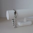 14k White Gold Plated 12.5 MM Curb Bracelet 8.25  inch Lifetime Warranty