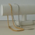 14k White Gold Plated Popcorn DC cut Glitter Rope Lifetime guarantee