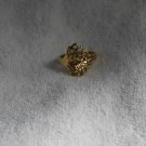 24k Gold overlay Filigree ring Free Shipping Sizes 5,51/2,6,91/2