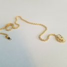 14k goldplated small rope ankle bracelet lifetime warranty