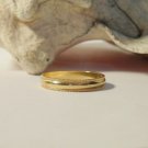 14K Gold plated Milligrain Wedding Band 4 MM sizes  4 -13 lifetime warranty